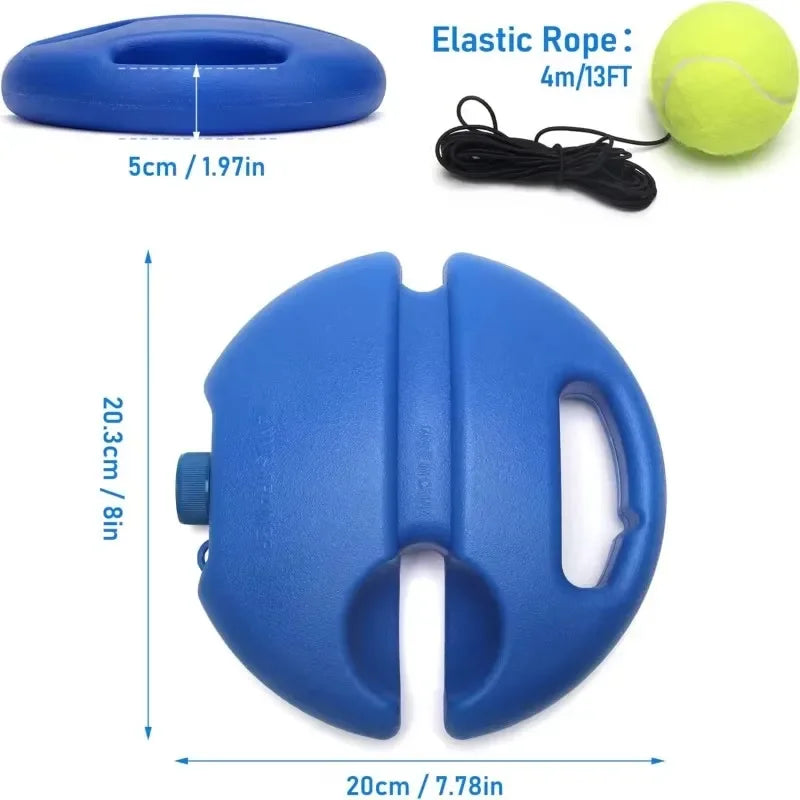 Base De Ayuda Para Entrenamiento De Tenis De Alta Resistencia Con Cuerda Elástica, Práctica De Pelota, Entrenador De Tenis De Rebote De Servicio Automático, Dispositivo De Entrenamiento De Socio