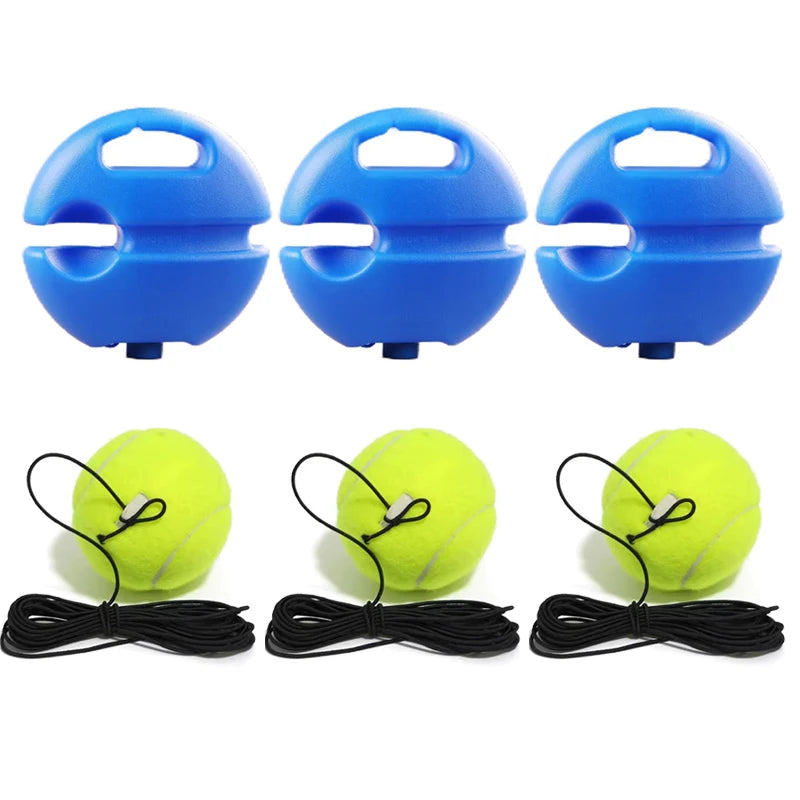 Base De Ayuda Para Entrenamiento De Tenis De Alta Resistencia Con Cuerda Elástica, Práctica De Pelota, Entrenador De Tenis De Rebote De Servicio Automático, Dispositivo De Entrenamiento De Socio