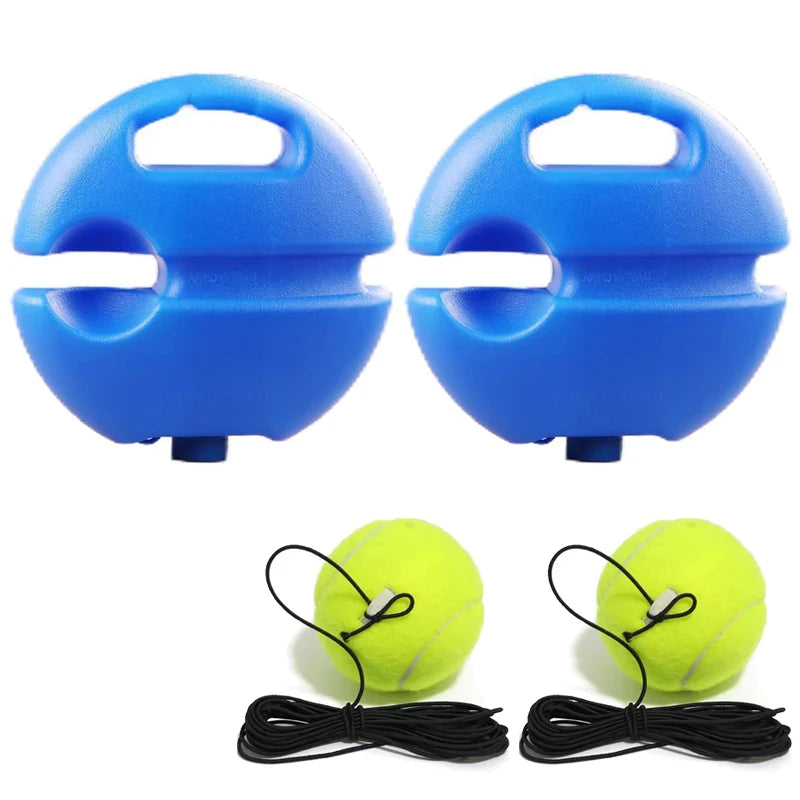 Base De Ayuda Para Entrenamiento De Tenis De Alta Resistencia Con Cuerda Elástica, Práctica De Pelota, Entrenador De Tenis De Rebote De Servicio Automático, Dispositivo De Entrenamiento De Socio