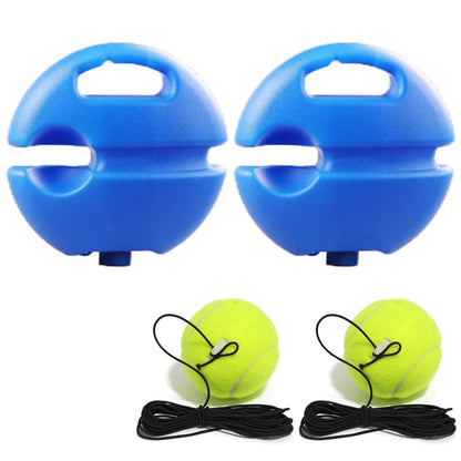 Base De Ayuda Para Entrenamiento De Tenis De Alta Resistencia Con Cuerda Elástica, Práctica De Pelota, Entrenador De Tenis De Rebote De Servicio Automático, Dispositivo De Entrenamiento De Socio