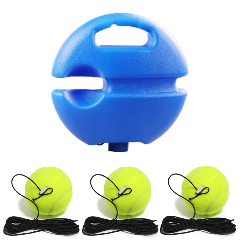 Base De Ayuda Para Entrenamiento De Tenis De Alta Resistencia Con Cuerda Elástica, Práctica De Pelota, Entrenador De Tenis De Rebote De Servicio Automático, Dispositivo De Entrenamiento De Socio